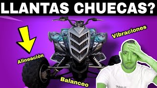 LLANTAS CHUECAS EN TU CUATRIMOTO  cuatrimoto alineación [upl. by Yennaiv498]