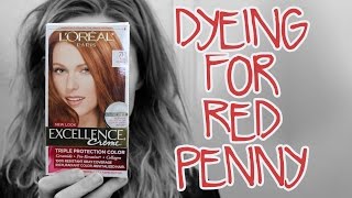 Dyeing For LOreal Paris Red Penny 7R [upl. by Eelana]