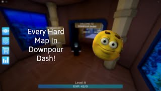 Playing Every Hard Map in Downpour Dash [upl. by Allenrad]