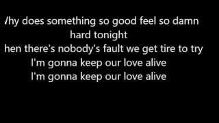 Afrojack ft Matthew Koma  Keep Our Love Alive lyrics HD [upl. by Gradeigh]