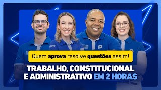 Como resolver questões de Proc e Dir do Trabalho Constitucional e Administrativo  41º Exame OAB [upl. by Arlene]