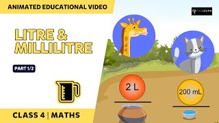 Litres and Millilitres  Measuring Units of Liquid  Part 12  English  Class 4  TicTacLearn [upl. by Alleyn90]