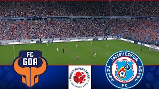 FC Goa vs Jamshedpur FC  ISL 202425 Match  Watch Along amp eFootball Match [upl. by Yknarf]