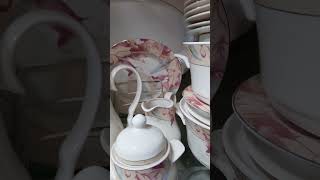 Bone China Dinner Set 61pcDinnerset zainabsupermarket AbrarHussain [upl. by Dietsche]