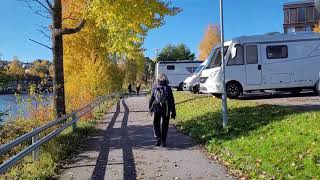 Beach Promenade Walk In Norway  Kongsvinger [upl. by Anialad227]