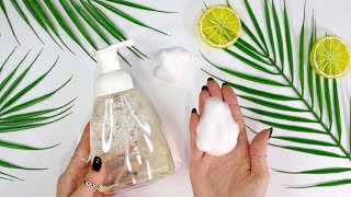 DIY Foaming Exfoliating Glycolic Acid Face Wash  Oily Acne Skin [upl. by Yeliw]