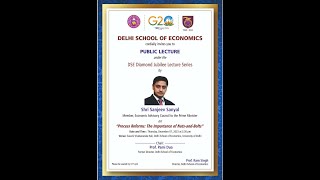 Public Lecture on Process Reforms The Importance of NutsandBolts by Shri Sanjeev Sanyal [upl. by Wootan102]