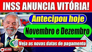 INSS ANTECIPA NOVEMBRO e DEZEMBRO  Confira o NOVO CALENDÁRIO [upl. by Ardnwahs]