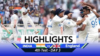 IND vs ENG 4th Test Day 3  India vs England Test Match Highlights Match Highlights [upl. by Ettenal]