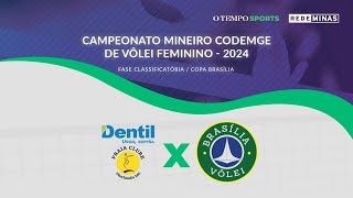 DENTIL PRAIA x BRASÍLIA VÔLEI  AO VIVO E COM IMAGENS  CAMPEONATO MINEIRO CODEMGE 2024 [upl. by Llyrad]