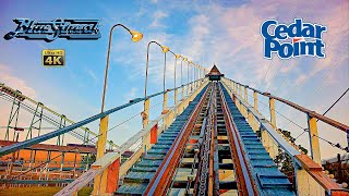 2024 Blue Streak Wooden Roller Coaster On Ride Front Seat 4K POV Cedar Point [upl. by Nayarb]