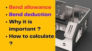 Understanding Bend Allowance and Bend Deduction  why it is important and how to calculate it [upl. by Andel]