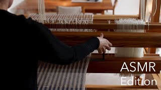 Weaving on a traditional Swedish floor loom  ASMR Edition [upl. by Kaazi]