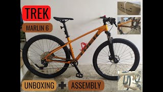 TREK MARLIN 6 unboxing  assembly [upl. by Nelia]