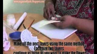 Chrysanthemum in Sugarpaste Tutorial Preview [upl. by Aihsenet912]