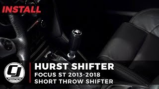 20132018 Focus ST Install Hurst Billet Plus Adjustable Short Throw Shifter with a Shift Knob [upl. by Holly-Anne]