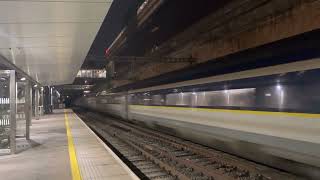 Eurostar Class 374 at Full Line Speed at Stratford International [upl. by Ecirum]