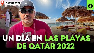 MUNDIAL QATAR 2022 Conoce el B12 BEACH CLUB DOHA la particular playa de Doha [upl. by Einohtna]