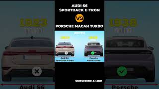 Audi S6 Sportback e tron vs Porsche Macan Turbo compare [upl. by Mcneil601]