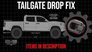 Tacoma Tailgate Loose Drop Fix  Tailgate Bushing [upl. by Twedy340]