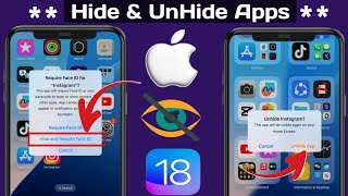 Come nascondere le app su iPhone  Come mostrare le app su iPhone  iOS 18 [upl. by Siegler623]