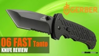 Gerber 06 Fast Tanto Folder Review  OsoGrandeKnives [upl. by Suzetta360]