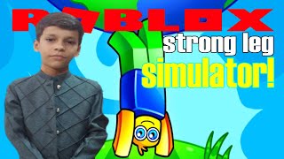 KICKING INTO HIGH GEAR  Kiddy Khan Plays Roblox Strong Leg Simulator [upl. by Nuncia]