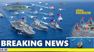 Strong Warning US Carl Vinson Carrier Strike Group Retakes SCS in support of the Philippines [upl. by Salangia4]