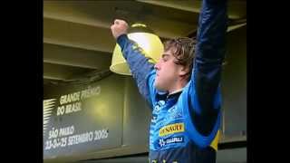 Alonso celebrates F1 2005 title [upl. by Gardell135]