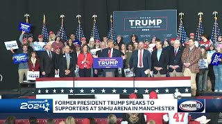 Donald Trump holds biggest rally in campaign swing through New Hampshire ahead of primary [upl. by Yarrum262]