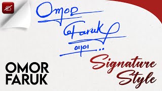 Mastering the Omor Faruk Signature StepbyStep Guide for a Sleek Look [upl. by Lseil432]