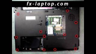 Disassembly HP 530  replacement clean take apart keyboard screen battery [upl. by Nolly]