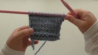 Learn to Knit  Stocking Stitch st st UK [upl. by Naman186]