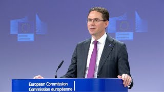 Katainen “open” to consider tweaks to competition policy [upl. by Fanning]