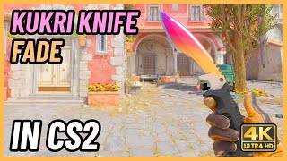 ★ CS2 Kukri Knife Fade  CS2 Knife InGame Showcase 4K [upl. by Xyla]