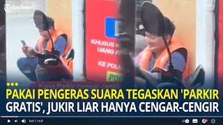 Viral Minimarket Pakai Pengeras Suara Tegaskan Parkir Gratis Tukang Parkir Hanya Cengarcengir [upl. by Anairam707]