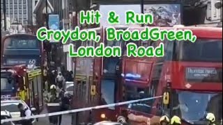 CROYDON HIT AND RUN 🏃… HACKNEY MADNESS… MAN WITH RAMBO IN RAVE… WTF 🤬 hackney beef upp 95 [upl. by Arayt400]