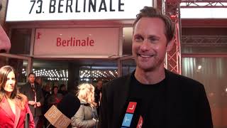 INFINITY POOL Alexander Skarsgard Interview BERLINALE 2023 Premiere Berlin  funny memories set [upl. by Natlus]