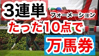 【馬券検証】3連単たった10点で万馬券を狙う【馬券勝負】 [upl. by Anilesor117]