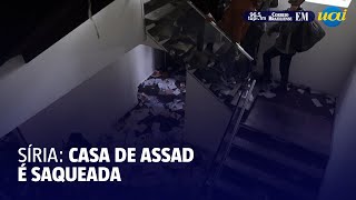 Casa de Assad é saqueada [upl. by Rennob]