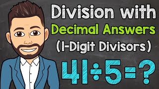 Whole Number Division with Decimal Answers 1Digit Divisors  Math with Mr J [upl. by Darbee]