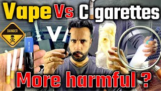 Vape vs Cigarettes I Science Experiment by Ashu Sir  Harmful Effects Of Smoking 😮 [upl. by Dagmar]