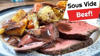 Sous Vide Technique For Perfectly Cooked Roast Beef  Easiest Method Ever [upl. by Remlap]