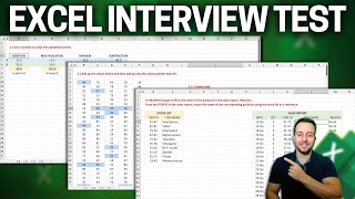 Excel Job Interview Test 2024  4 Questions to Solve  Can you Pass [upl. by Debbi487]