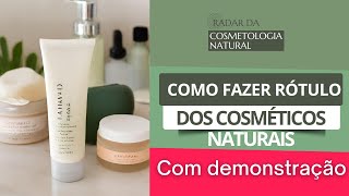 Como fazer os rótulos dos cosméticos naturais da sua marca [upl. by Blatman]