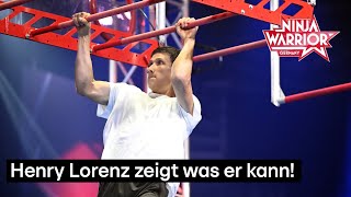 Newbie Henry Lorenz qualifiziert sich fürs Halbfinale  Ninja Warrior Germany 2023 [upl. by Judas]