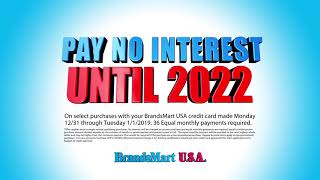 Brandsmart USAs 2Day New Year Financing Event Ends Today Offer ends 010119 [upl. by Yekcor]