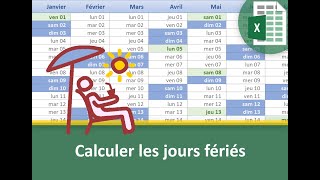 Calculer les jours fériés en fonction de lannée [upl. by Ylurt180]