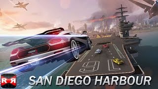 Asphalt 8  iOS Exclusive Metal Event  San Diego Harbour Gameplay Video [upl. by Elleinnod]