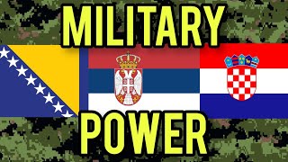 Bosnia vs Serbia vs Croatia  2023 2024  military power comparison vojskasrbije vojskahrvatske [upl. by Yl395]